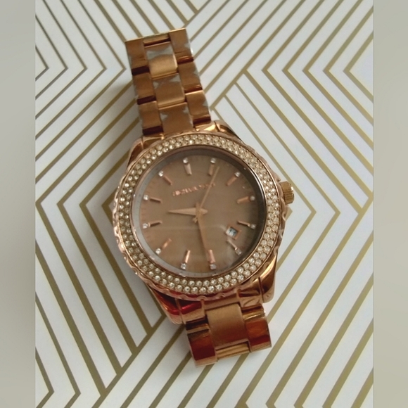 Michael Kors 5453 Rose Gold Tone Runway - Picture 8 of 14